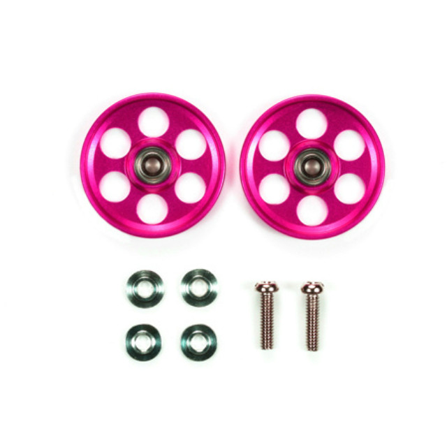 [PTM]95213 ミニ四駆限定 HG 軽量19mmオールアルミベアリングローラー（ピンク） タミヤ