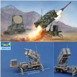 [PTM]01022 1/35 MIM-104C ペトリオット PAC-2/M901ランチャー・ステーション&AN/MPQ-53レーダー プラモデル トランペッター