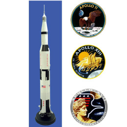 [PTM]1/72 アポロ計画 サターンV型ロケット(完成品) プラッツ