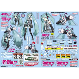 [MDL]GSRキャラクターカスタマイズシリーズ 初音ミク 1/10scale用シールセット01 キャラクター・ボーカル・シリーズ01 ミニカー グッドスマイルレーシング