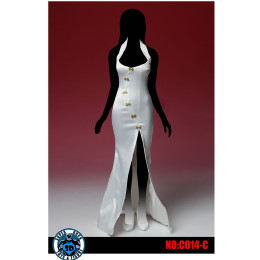[DOL]1/6 チョンサム ドレス セット ホワイト ドール用衣装(C014-C) スーパーダック