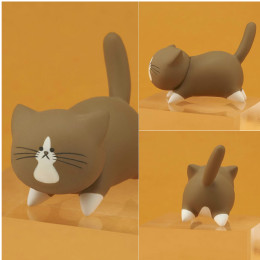 [FIG]フィギュアストラップ猫のぽんた ダダダッVer. 鴻池剛と猫のぽんた ニャアアアン!(BF017) ベルファイン