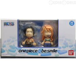 [FIG](食玩)セブンイレブン限定 one piece@be.smile(ワンピース アットビースマイル) エース&ナミセット フィギュア バンダイ