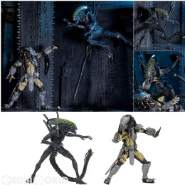 [FIG]AVP エイリアン vs プレデター/ ケルティック・プレデター vs グリッド・エイリアン 7インチ アクションフィギュア バトルダメージ 2PK ネカ