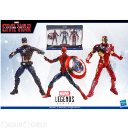 [FIG]6インチ「レジェンド」3パック キャプテン・アメリカ&スパイダーマン&アイアンマン・マーク46 シビル・ウォー/キャプテン・アメリカ アクションフィギュア ハズブロ