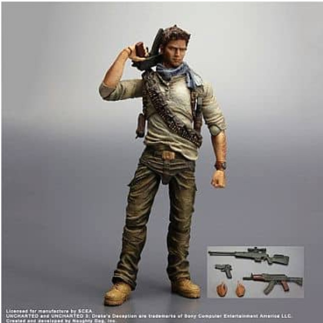 [FIG]PLAY ARTS改 -KAI-(プレイアーツ改) ネイサン・ドレイク UNCHARTED3(アンチャーテッド3) NONスケール完成品フィギュア スクウェア・エニックス