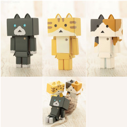 [PTM](再販)マルク流通限定 ニャンボー[ミニ] 3匹セット よつばと! ダンボー プラモデル(KP433) コトブキヤ