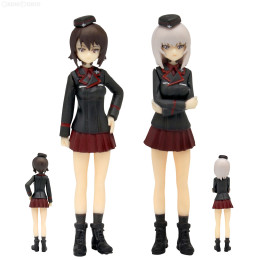 [FIG]黒森峰女学園 西住まほ&逸見エリカ フィギュアセット ガールズ&パンツァー 劇場版 1/35 未塗装キット フィギュア(GPF-23) プラッツ