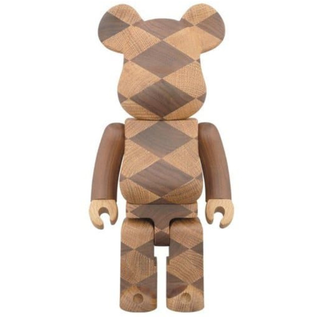 [FIG]BE@RBRICK -ベアブリック- カリモク WOVEN 400% MEDICOM TOY 20th ANNIVERSARY EXHIBITION開催記念商品 フィギュア メディコム・トイ