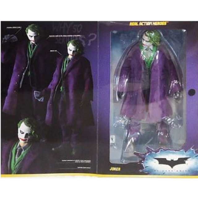 [FIG]RAH JOKER-ジョーカー 「THE DARK KNIGHT」 リアルアクションヒーローズNo.417 初回限定特典 RAH BRUCE WAYNE-ブルース・ウェイン- 購入チケット付属 メディコム・トイ