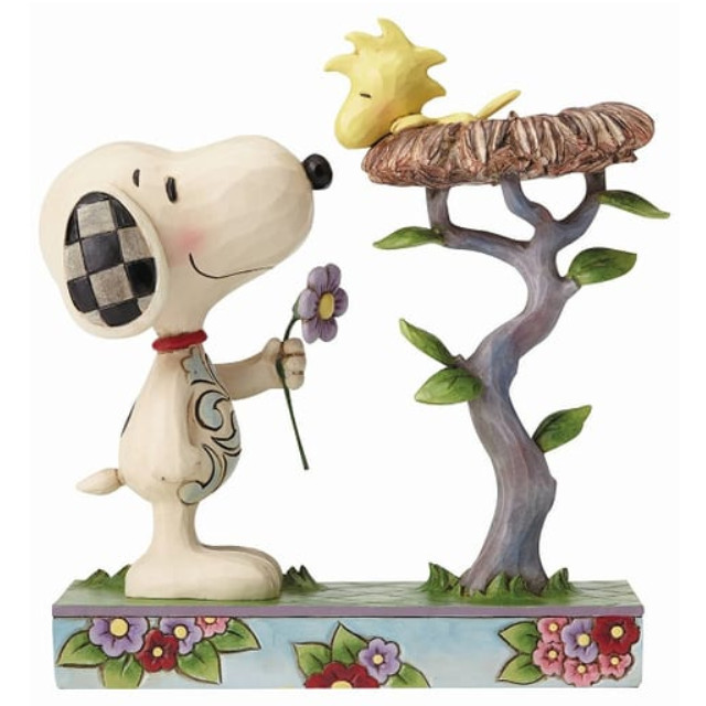 [FIG]スヌーピー&ウッドストック in ネスト 「PEANUTS(SNOOPY)」 ジム・ショアシリーズ スタチュー フィギュア エネスコ