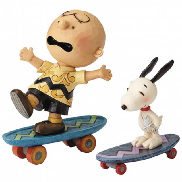 [FIG]チャーリー・ブラウン&スヌーピー スケーティング 「PEANUTS(SNOOPY)」 ジム・ショアシリーズ スタチュー フィギュア エネスコ