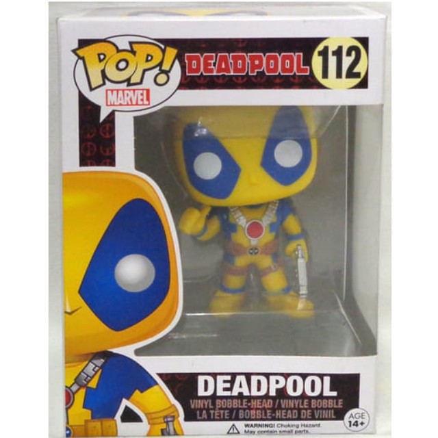 [FIG]デッドプール(イエローX-MEN/サムズアップ版) 「シビル・ウォー/キャプテン・アメリカ」 POP! Marvel Series #112 MARVEL原宿ポップアップストア限定 FUNKO(ファンコ)