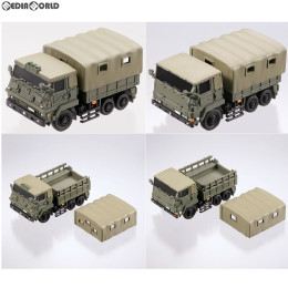 [MDL]miniQ ミニチュアキューブ008 陸上自衛隊 3トン半トラック新旧セット(73式大型トラック) 完成品 ミニカー(MQN008) 海洋堂