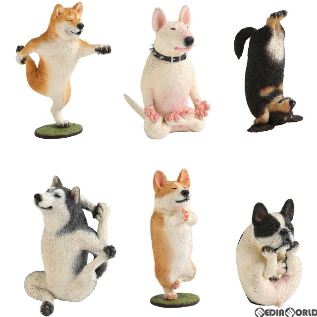 [FIG] (BOX) ANIMAL LIFE(アニマルライフ) 犬のヨガマスター フィギュア(6個) Yendar(エンダー)