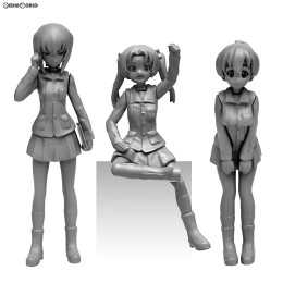 [FIG]大洗女子学園 カメさんチーム パンツァージャケットVer. フィギュアセット ガールズ&パンツァー 最終章 1/35 未塗装キット フィギュア(GPF-30) プラッツ