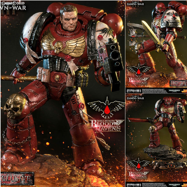 [FIG] プレミアムマスターライン ウォーハンマー 40000 ドーンオブウォー3: スペース・マリーン ブラッド・レイヴンDX スタチュー フィギュア(PMWH40K-02EX) プライム1スタジオ