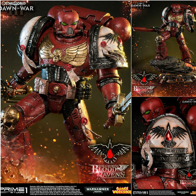 [FIG] プレミアムマスターライン ウォーハンマー 40000 ドーンオブウォー3: スペース・マリーン ブラッド・レイヴン スタチュー 完成品 フィギュア(PMWH40K-02) プライム1スタジオ