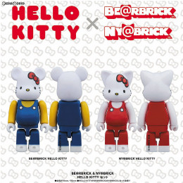 [FIG]BE@RBRICK & NY@BRICK(ベアブリック&ニャーブリック) HELLO KITTY(ハローキティ) セット 完成品 可動フィギュア メディコム・トイ