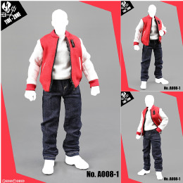 [DOL]1/6 アウトフィット スタジャン セット レッド ドール用衣装(A008-1) タイドゾーン