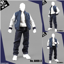 [DOL]1/6 アウトフィット スタジャン セット ブルー ドール用衣装(A008-3) タイドゾーン