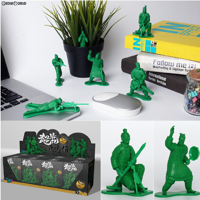 [FIG] (BOX)CandyBOX(キャンディボックス) 超活化 バトル兵馬俑 グリーンアーミーVer. トレーディングフィギュア(8個) 52Toys