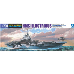 [PTM](再販)1/700 ウォーターライン No.718 英国海軍 航空母艦 イラストリアス プラモデル アオシマ