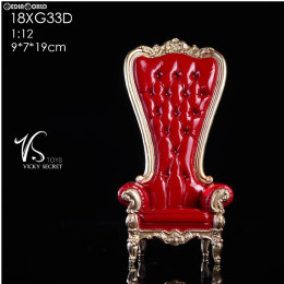 [DOL]1/12 ゴージャス シングル ソファ レッド ドール用家具(18XG33D) VSトイズ(VS Toys)