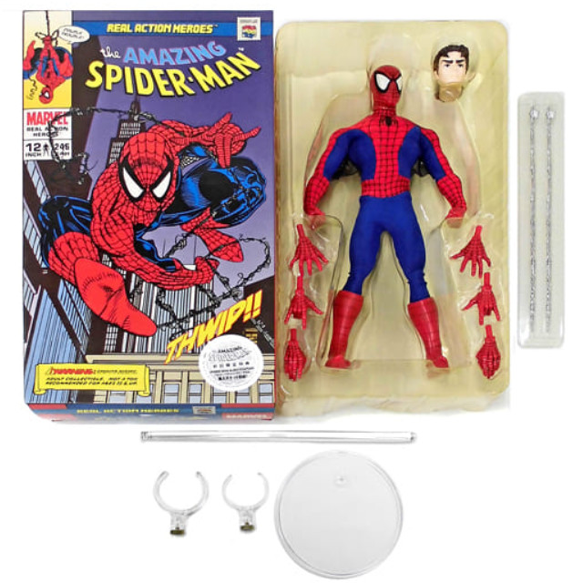 [FIG]ハピネット流通限定 リアルアクションヒーローズ No.246 RAH SPIDER-MAN(スパイダーマン コミックVer.) 完成品 可動フィギュア メディコム・トイ