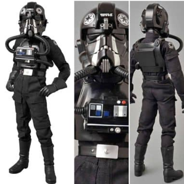 [FIG]リアルアクションヒーローズ No.631 RAH TIE-FIGHTER PILOT(タイファイターパイロット) (Black 3 Backstabber) STAR WARS 完成品 可動フィギュア メディコム・トイ