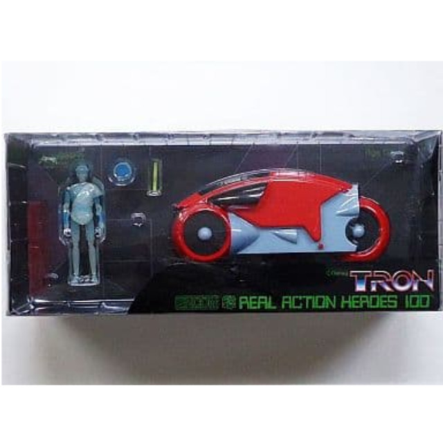 [FIG]リアルアクションヒーローズ RAH100 No.2 TRON[SERIES B] フリン+ライトサイクル(レッド) トロン 完成品 可動フィギュア メディコム・トイ