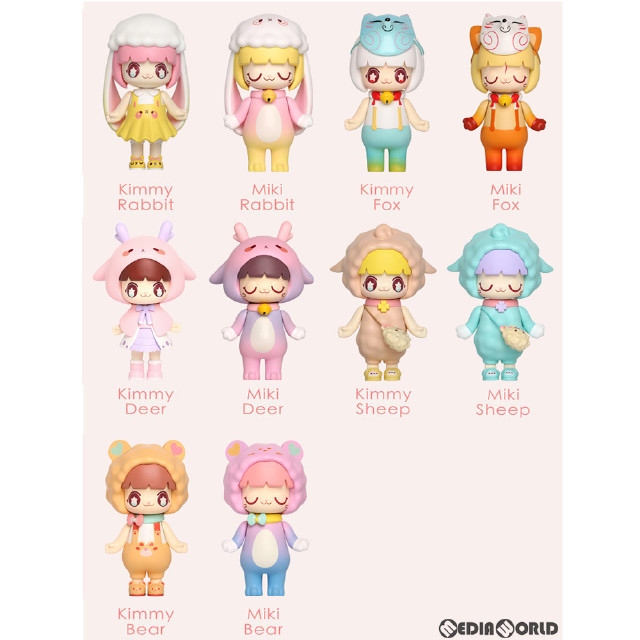 [FIG] (BOX)CandyBOX(キャンディボックス) KIMMY&MIKI アニマルシリーズ トレーディングフィギュア(10個) 52Toys