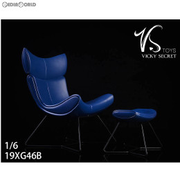 [DOL]1/6 チェア & フットスツール セット ブルー ドール用家具(19XG46B) VSトイズ
