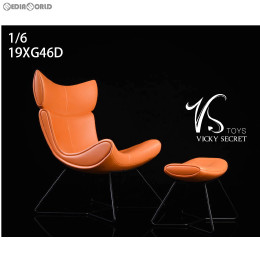 [DOL]1/6 チェア & フットスツール セット ブラウン ドール用家具(19XG46D) VSトイズ