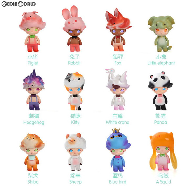 [FIG] (BOX)DIMOO はぐれ動物たちシリーズ 完成品 フィギュア(12個) POP MART(ポップマート)