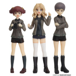 [FIG]サンダース大学付属高校 フィギュアセット ガールズ&パンツァー 劇場版 1/35 未塗装キット(GPF-26) プラッツ