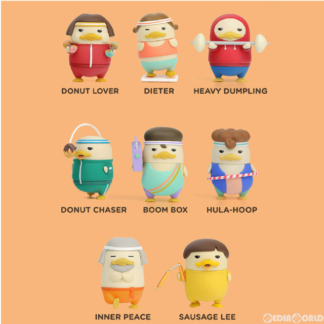 [FIG] (BOX)DUCKOO ホームトレーニングシリーズ 完成品 フィギュア(8個) POP MART(ポップマート)