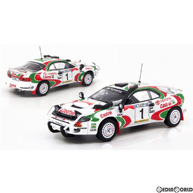 [MDL]1/64 トヨタ セリカ GT-FOUR ST185 サファリラリー 1993 優勝車 #1 Juha Kankkunen/ Juha Piironen 完成品 ミニカー POP RACE(ポップレース)