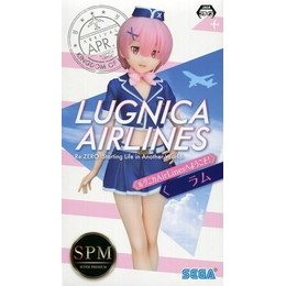 [FIG]ラム 「Re:ゼロから始める異世界生活」 スーパープレミアム ラム ルグニカAirLinesへようこそ! プライズフィギュア セガ