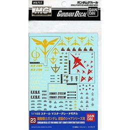 [PTM]ガンダムデカール No.23 1/100 MG 機動戦士ガンダム 逆襲のシャアシリーズ用 バンダイ プラモデル