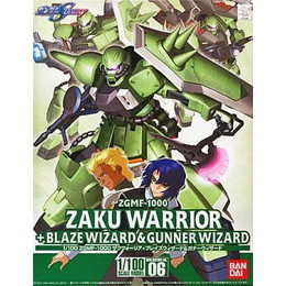 [PTM]1/100 ザクウォーリア+ブレイズ&ガナーウィザード「機動戦士ガンダムSEED DESTINY」 バンダイ プラモデル