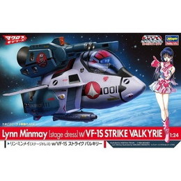 [PTM]1/24 リン・ミンメイ ステージドレス w/VF-1S ストライクバルキリー「超時空要塞マクロス」 たまごひこーきシリーズ [65863] ハセガワ プラモデル