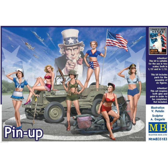 [PTM]1/35 ピンナップガールズ 6体40`sスタイル [MB35183] マスターボックス プラモデル