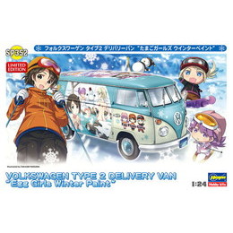 [PTM]1/24 フォルクスワーゲン タイプ2 デリバリーバン `たまごガールズ ウインターペイント` [SP352] ハセガワ プラモデル