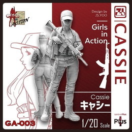[PTM]1/20 キャシー(1体入り18パーツ) 「ガールズインアクションシリーズ」 [GA-003] ZLPLA(ジルプラ) プラモデル