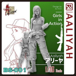 [PTM]1/16 アリーヤ 「ガールズインアクションシリーズ」 [BS-001] ZLPLA(ジルプラ) プラモデル
