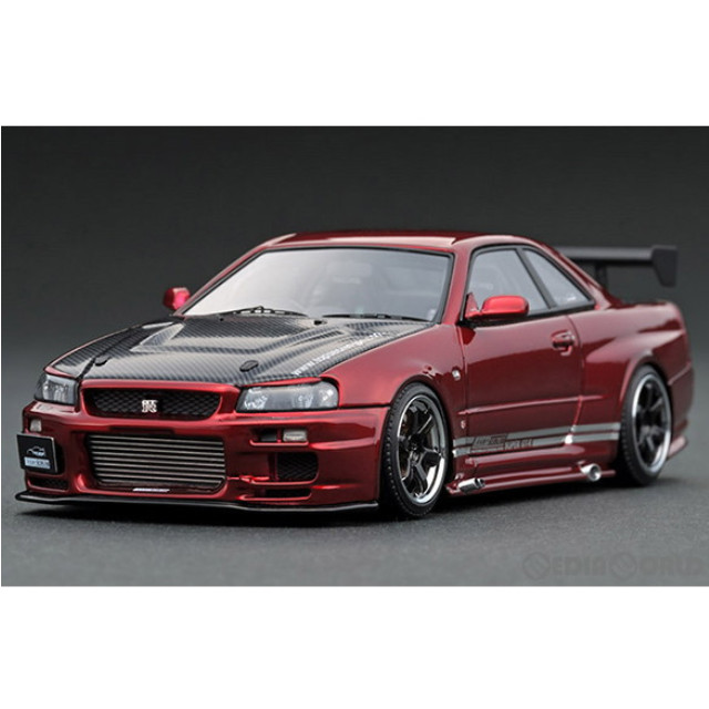 [MDL]1/43 TOP SECRET(トップシークレット) GT-R BNR34(レッドメタリック) 完成品 ミニカー(IG1904) ignition model(イグニッションモデル)