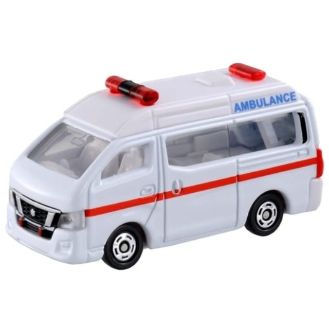 [MDL]トミカ 日産 NV350 キャラバン 救急車(ホワイト/赤箱) 1/69 完成品 ミニカー(No.18) タカラトミー