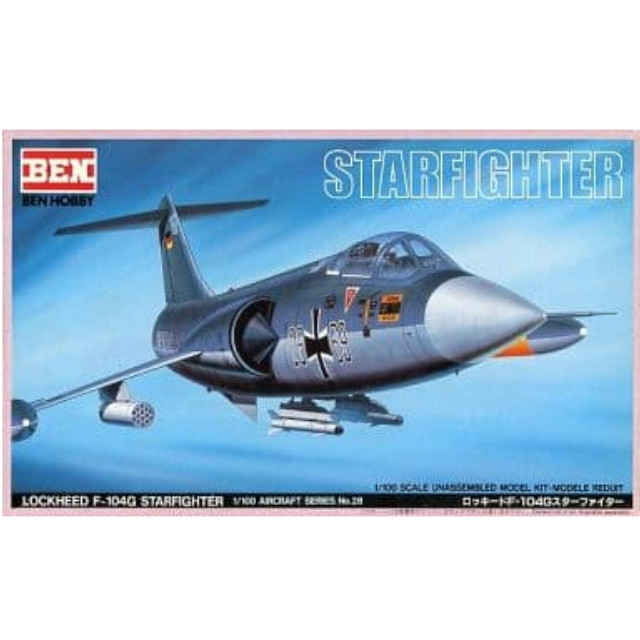 [PTM]1/100 ロッキード F-104G スターファイター  「エアークラフトシリーズ No.28」 [A28] BEN HOBBY(ベンホビー) プラモデル