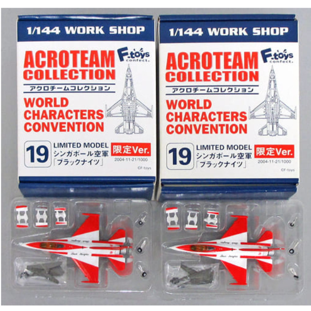 [PTM]1/144 F-16C Block50 シンガポール空軍 ブラックナイツ(2機セット) 「アクロチームコレクション No.19」 [2004-11-21] エフトイズ・コンフェクト プラモデル